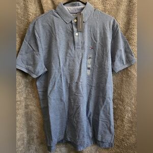 Tommy Hilfiger Men Short Sleeve Cotton Pique Polo Shirt Classic Fit Size Medium
